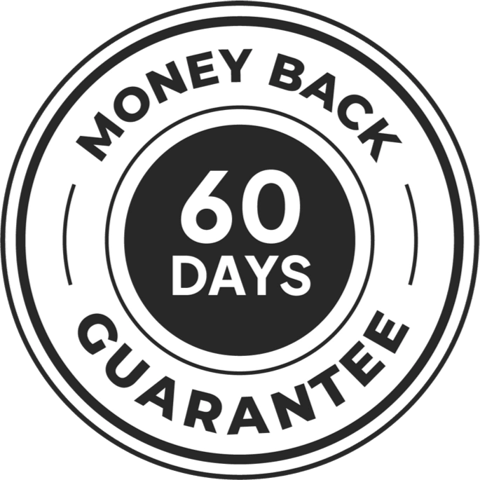 180-day money-back guarantee badge